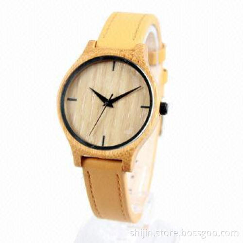 Cheap Bamboo Watches, Wooden Case with Japan Miyota 2035